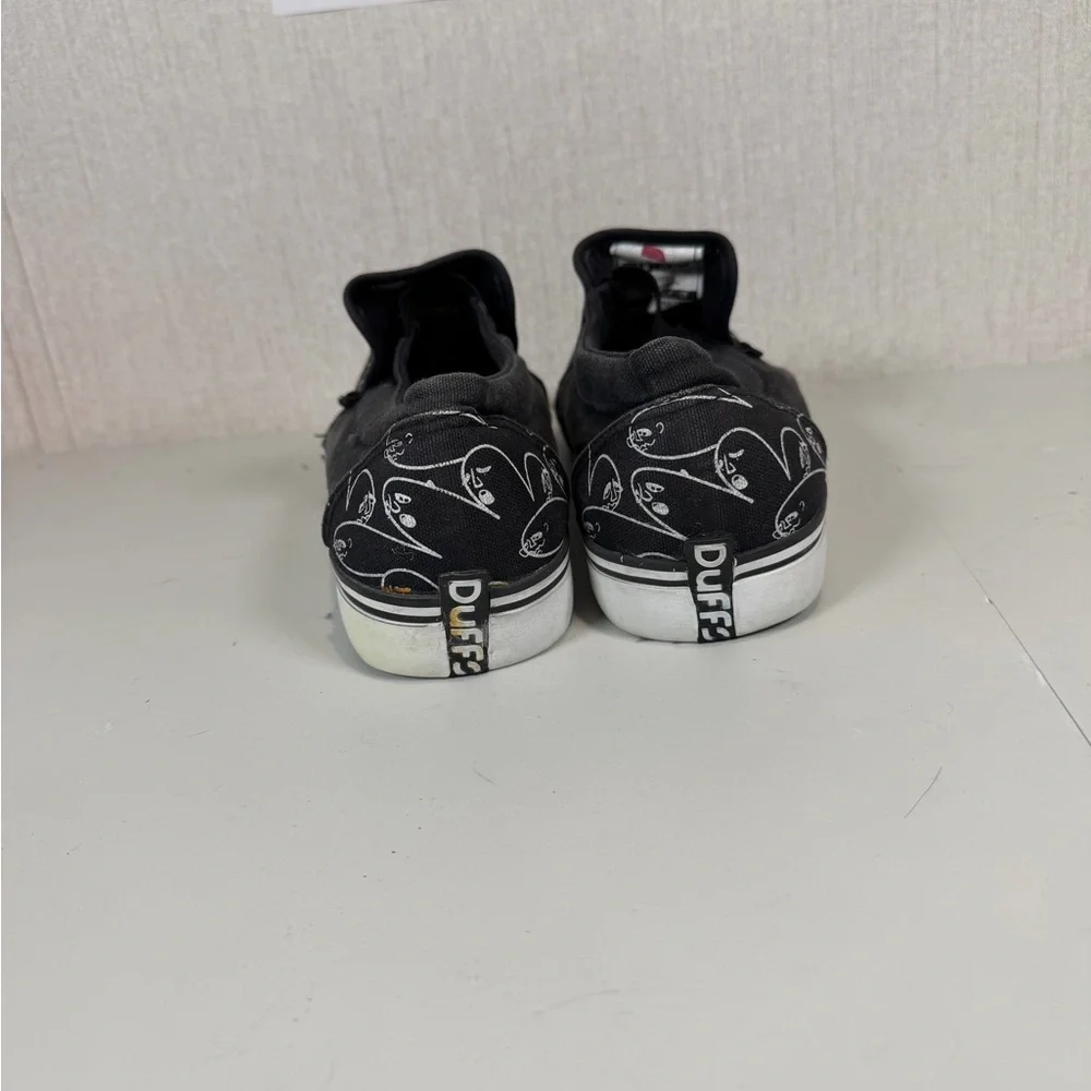 Duffs The dude black canvas slip-on sneakers Size‎ 11